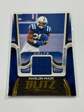 Marlon Mack 2021 Panini Playbook Blitz Patch #BTZ-MMA - Indianapolis Colts