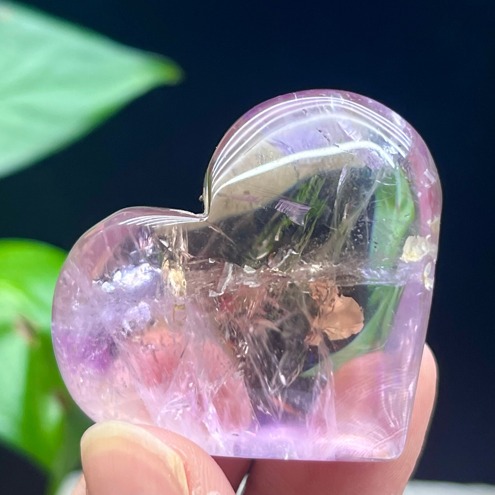 53G Natural Amethyst Carving Love Crystal Mineral Healing