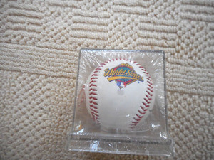 1997 World Series Rawlings Baseball MLB FL MARLINS CLEVELAND INDIANS Sealed Cube