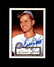 Eddie Joost Signed 1952 Topps 1983 Reprint Philadelphia Athletics Autograph