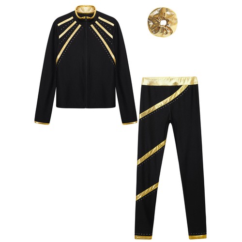 Kids Girls Sweatshirt Exercise Jacket Jogger Activewear With Hair Band Uniform - Picture 23 of 63