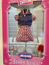 Authentic Jeans Fashion Avenue Barbie outfit Genuine Mattel Asst 19179 NIP