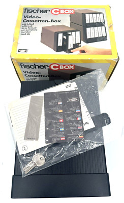 Vintage Fischer C Box 6 Cbox Video Cassette (VCR Tape) Storage Case