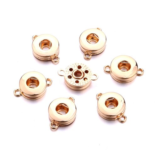 12mm/18mm 10pcs Drill Snap Button Fit Chunk Charm Snap Button Jewelry Making DIY - Picture 21 of 35
