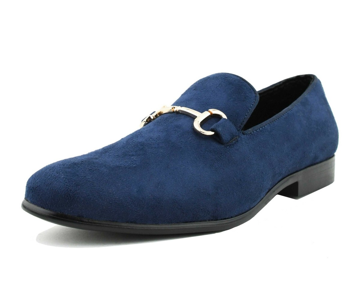 Amali Bradford Mens Microfiber Smoking Slip-On Dress Loafer 