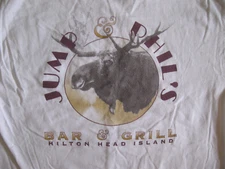 JUMP & PHIL'S Bar & Grill vtg T Shirt Men's Medium Hilton Head ISLAND DEFUNCT