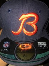 Chicago Bears Hat Size 6 3/8 KIDS New Era Fitted Cap