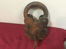 Vintage Unknown Brand Bit Key Padlock w/ 1 key - Locksmith