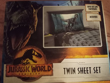JURASSIC WORLD DOMINION 3-Piece Microfiber Twin Sheet Set NEW in Package