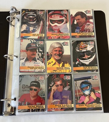 1992 NHRA Winston Drag Racing Pro Set Complete 200 Card Set Plus Many Extras