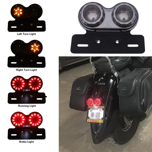 For Chopper Bobber Cafe Racer Motorcycle LED Turn Signal Brake Tail Light Kits - Picture 12 of 12