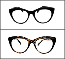 Cat Eye Oversized Retro Clear Lens EYE GLASSES Huge Big Frame Women