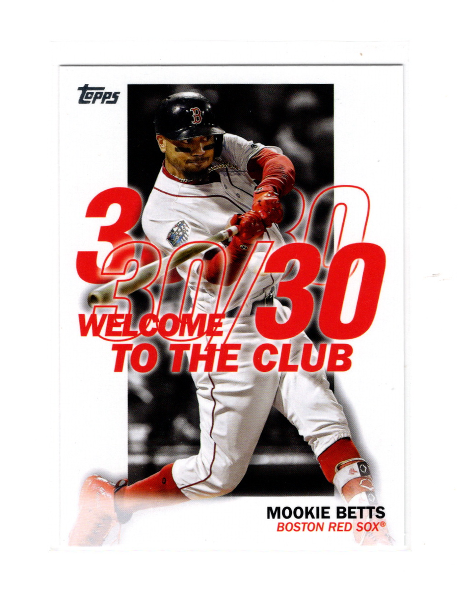2023 Topps Welcome to the Club 30/30 Mookie Betts #WC-16 Boston 
