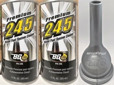 BG 245 Premium 11 oz Diesel Fuel System Cleaner 11 oz 2 Pack Free Funnel