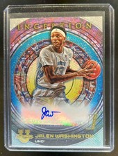 Jalen Washington North Carolina UNC Basketball Topps Autograph Rookie Card Auto. rookie card picture