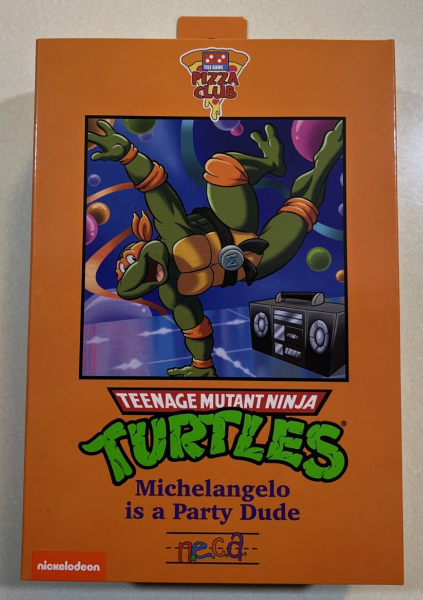 NEW 2025 NECA Teenage Mutant Ninja Turtles Pizza Club MICHELANGELO