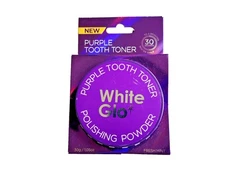 White Glo Purple Tooth Toner Polishing Powder Fresh Mint 1 Oz. Color Corrector