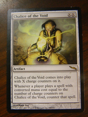 MTG Pre-Modern Mirrodin Artifact Rare Chalice Of The Void Lightly Played Cond