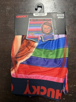 CHUCKY ''Good Guys'' ''Wanna Play'' Colorful  Boxer Briefs Men's Size Medium (32-34)