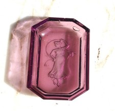 Antique Amethyst Salt Cellar Angel Art Nouveau Czech VTG Heinrich Hoffman