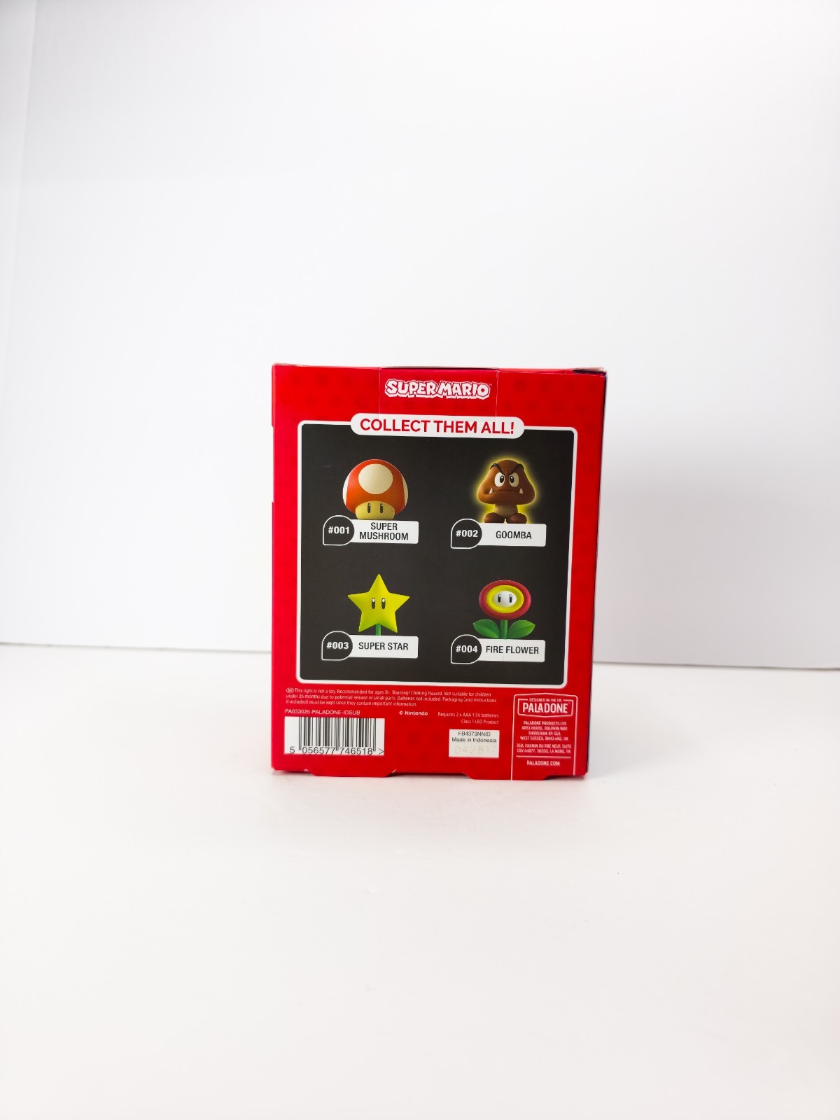 Paladone Super Mario Icons Light Set 4 Mushroom Goomba Star Fire Flower Lamp New