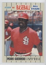 1990 Fleer Baseball All Stars Box Set Pedro Guerrero #16 04br