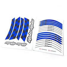 For Triumph Daytona 1200 93-99 98 97 96 17" Rim Wheel Stickers Decals GP01 Blue
