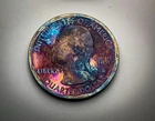 MONSTER TONE: 2010 Silver Hot Springs Quarter with Monster Rainbow Tones (MS)