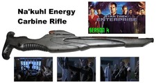 Star Trek Enterprise screen used TV prop rubber stunt alien gun weapon rare COA