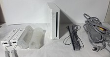 Nintendo Wii Console RVL-001 Bundle Set System - White Controllers  Cords