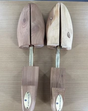 Nordstrom Wood Shoe Trees 2 Mens L Wooden Cedar Inserts Read