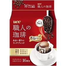 UCC Artisan Coffee Drip Coffee Rich Blend with Sweet Aroma 16 cups 3 packs