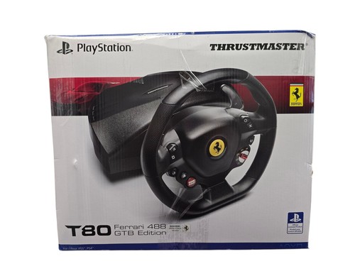 Thrustmaster T80 Ferrari 488 GTB Edition Racing Wheel for PS5 PS4 PC USED