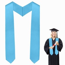 Graduation Stole 70 Inch Sash Plain Unisex Adults Class of 2025 Academic