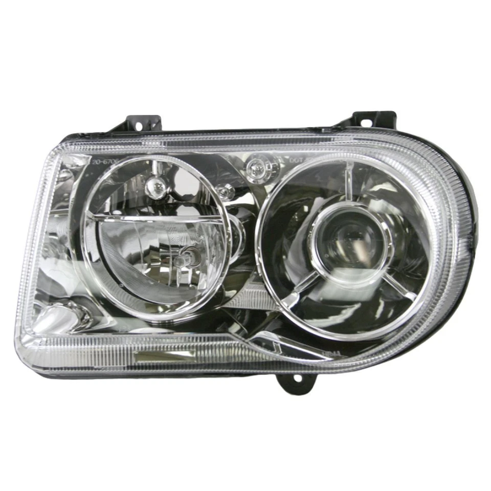Headlight Assembly Set Driver & Passenger Side Fits 2005-2010 Chrysler 300 - Image 2 of 4