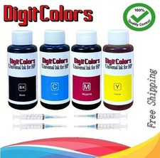4 color 100ml Refill Ink kit 67 67XL HP DeskJet 1255 2722 2732 2752 2755 printer