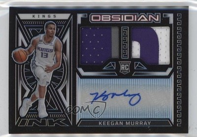 2022-23 Panini Obsidian FOTL Electric Etch Blue 5/16 Keegan Murray Auto RC 17d3