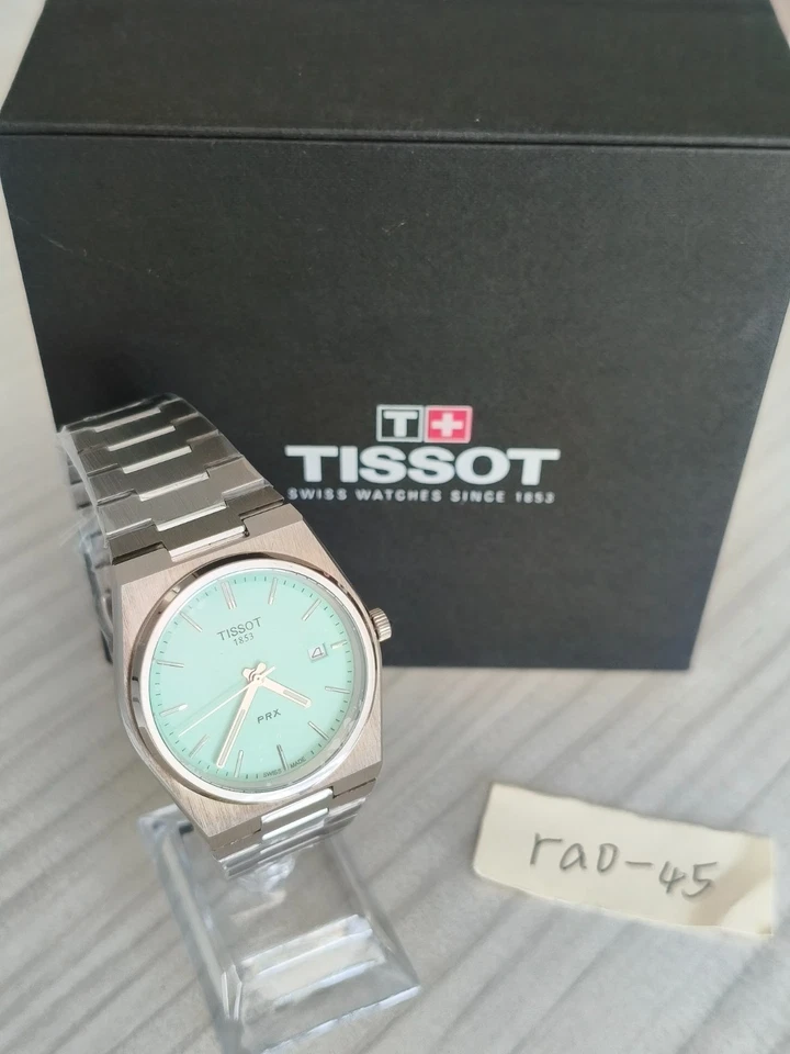 New Tissot PRX 40mm Men's Watch Quartz Watch Light Green Dial T137.410.11.091.01 - Image 3 of 4