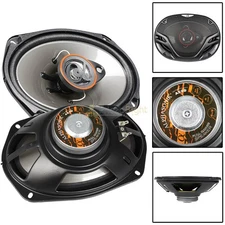 Alphasonik 6x9" 3 Way Full Range Speakers 500 Watts Power Max 4 Ohm AS29 Pair