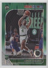 2019 Panini NBA Hoops Premium Stock Green Flash Prizm 58/99 Carsen Edwards 2d9