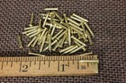 1/2” Solid Brass BRADS Escutcheon pins 50 NAILS large head #16 gauge USA made — photo 1