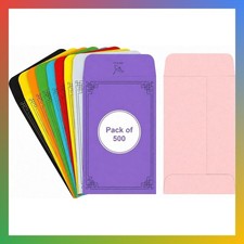 500 Pack Small Coin Envelopes Self-Adhesive Multi Kraft Paper 2.25"  4.3"