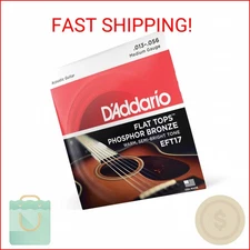 D'Addario Guitar Strings - Acoustic Guitar Strings - Flat Tops Phosphor Bronze -