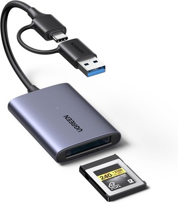 UGREEN CFexpress Type B Kartenleser USB C USB A 10Gbps bis 1250MB/s Aluminium