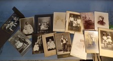 Early 1900's 14 count lot antique photographs of infants  children