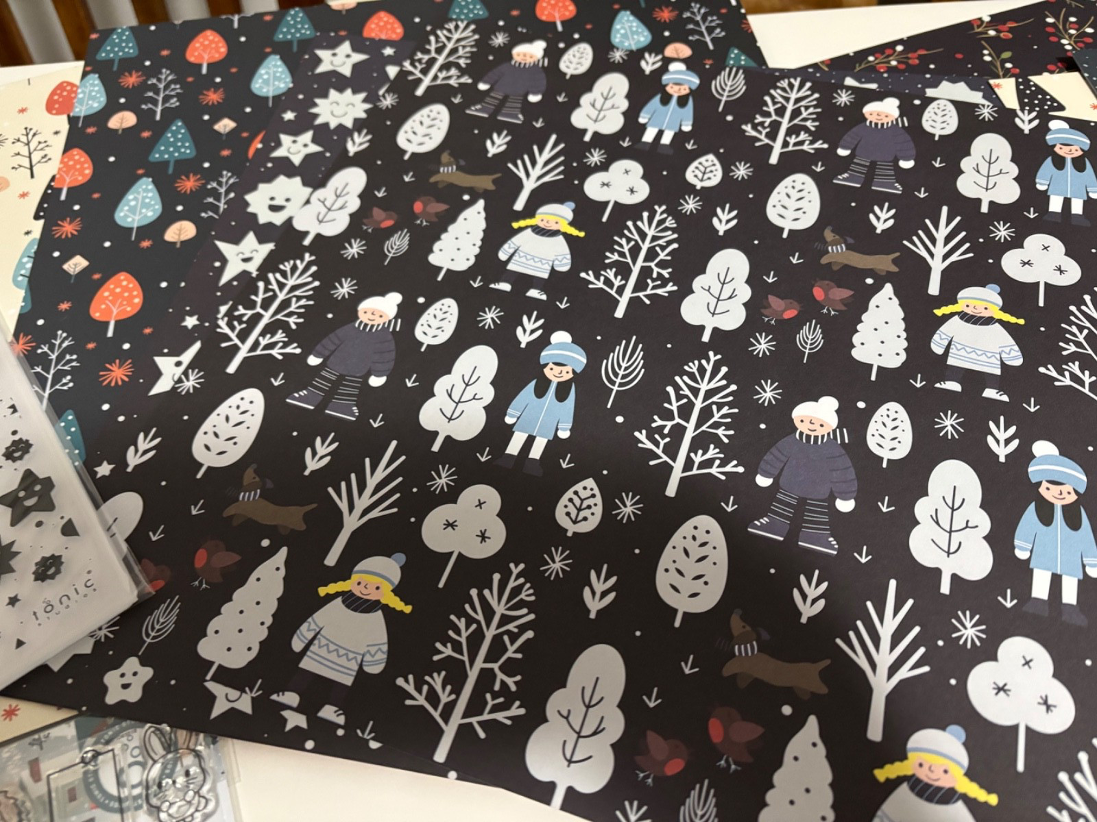 Festive Fayre Winter theme Card and Scrapbooking kit