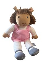 Vintage Eden Plush Arthur  s Sister DW Read Doll 1994 14" Pink Jumper Marc Brown
