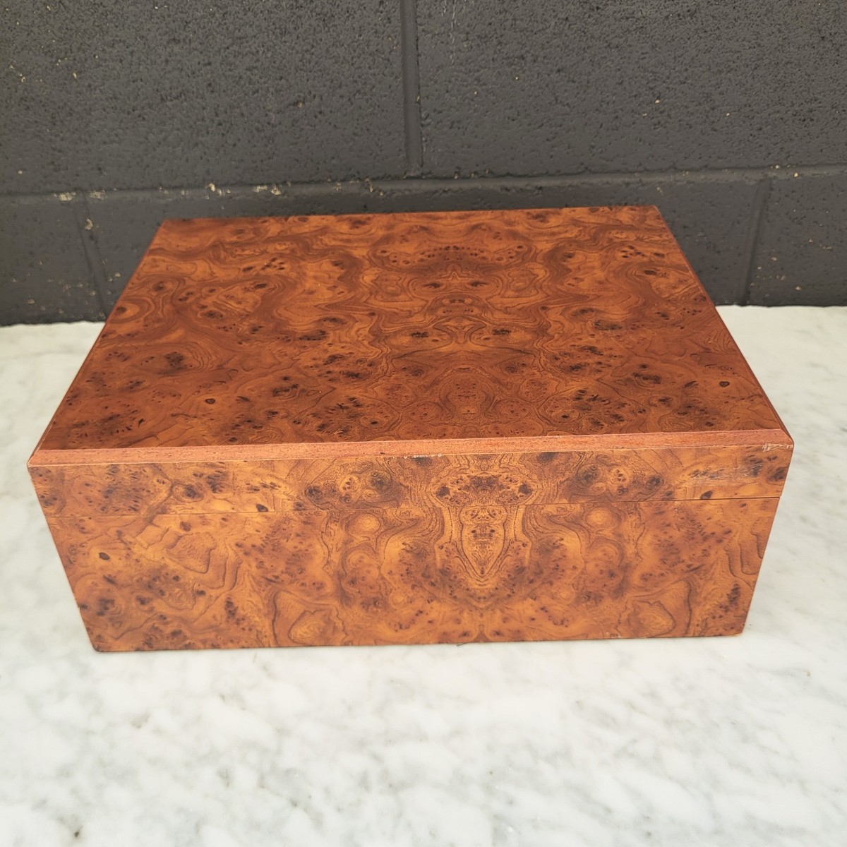 Read Humidor Jewelry Wooden Box Agresti Italian Briarwood Burl