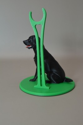 Pippa Puppenständer mit Labrador Hund - Deko Puppenhalter Sockel