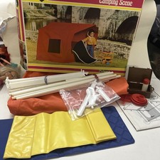 Vintage Pedigree Sindy Doll Playset - Camping Scene Set
